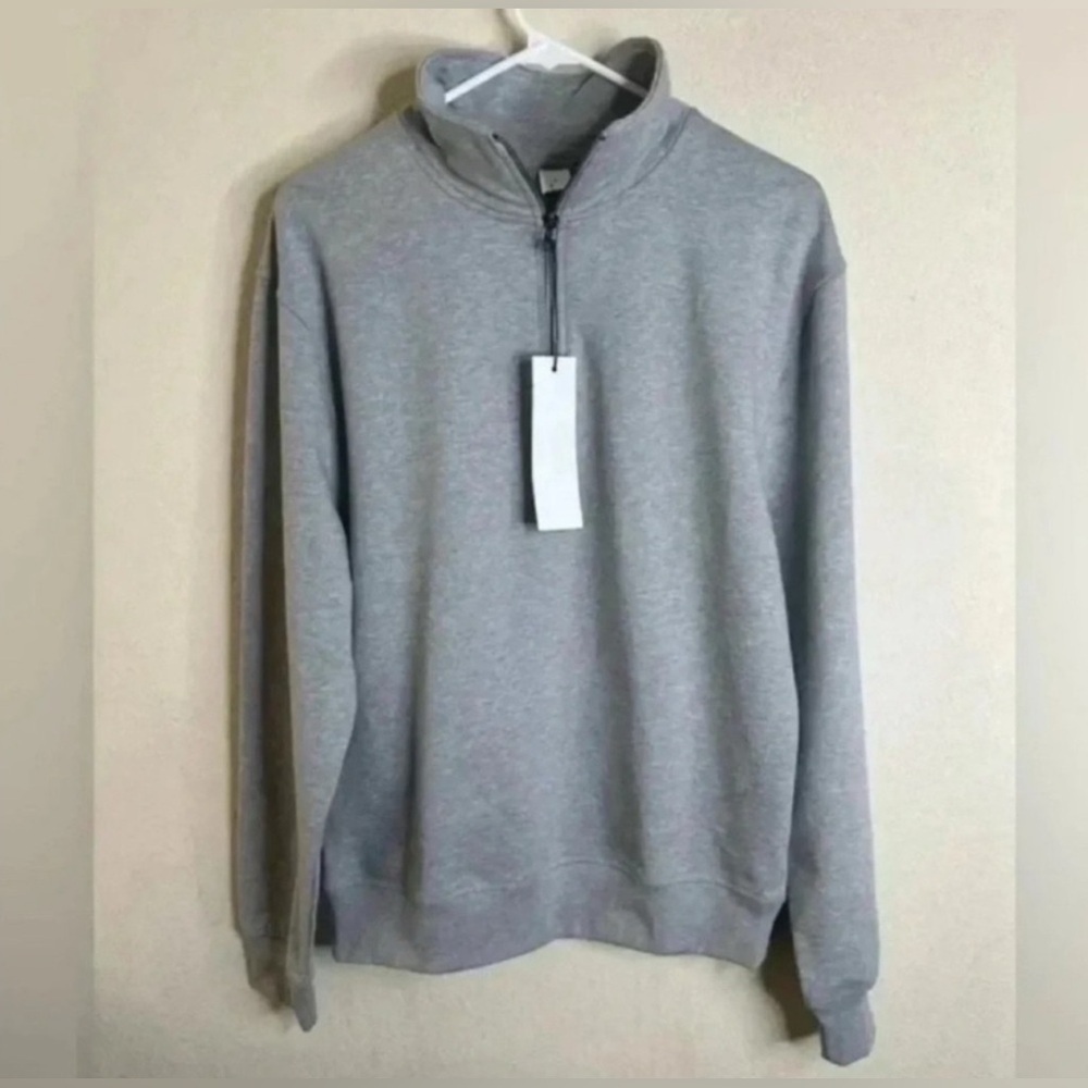 SOLD KOTN quarter zip sweatshirt heather gray size Small